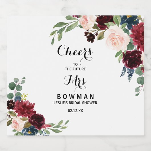 Rustiek Bourgogne Vrijgezellenfeest Mousserende Wi Sparkling Wijnetiket (Enkel label)