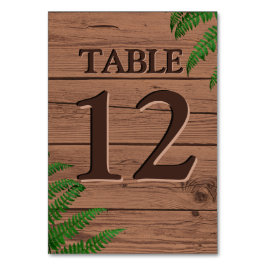 Rustiek bruin hout laat Boho bruiloft Kaart