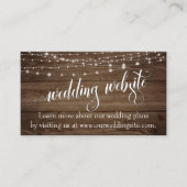 Rustiek Bruin Hout & Lichte Koorden, Huwelijkswebs Informatiekaartje (Voorkant)