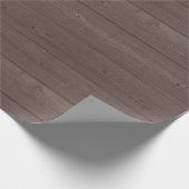 Rustiek  bruin houtnerf inpakpapier (Hoek)