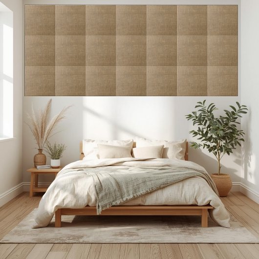 Rustiek Bruin Linnen Textuur Keramische Tegel Tegeltje