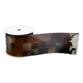 Rustiek Bruin Patchwork Koeienhuid Lint (Spoel)