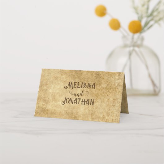 rustiek bruin trouwnummer (Achterkant)