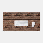 Rustiek bruin verweerd faux hout patroon bureaumat (Keyboard & Muis)