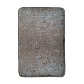 Rustiek bruin western landleer patroon badmat (Voorkant Verticaal)