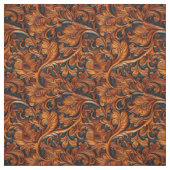 Rustiek bruin zwart bewerkt leer stof (Swatch)