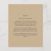 Rustiek budget Vintage bruiloft Flyer (Achterkant)