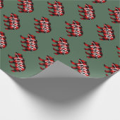 Rustiek Buffalo Plaid Kerst Wrapping Papier (Hoek)