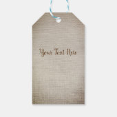 Rustiek canvas Custom Gift Labels Cadeaulabel (Achterkant)