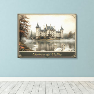 Rustiek Château de Vizille Frans Kasteel Canvas Afdruk