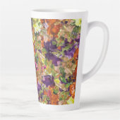 Rustiek Chic Herfst Herfst Bloemenpatroon Latte Mok (Rechts)