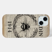 Rustiek chique krant land botanische franse bij Case-Mate iPhone case (Achterkant (horizontaal))