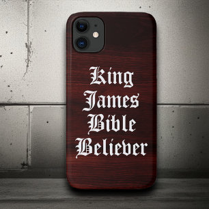 Rustiek Christelijk Geloof Koning James Bijbelgelo iPhone 11 Hoesje