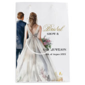 Rustiek Classic Boho Floral Vrijgezellenfeest Medium Cadeauzakje (Voorkant)