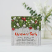 Rustiek Corporate Winter Kerstfeest Kaart (Staand voorkant)