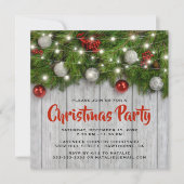 Rustiek Corporate Winter Kerstfeest Kaart (Voorkant)