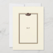 Rustiek Cowboy Bruiloft Western Lijst Kaart (Achterkant)