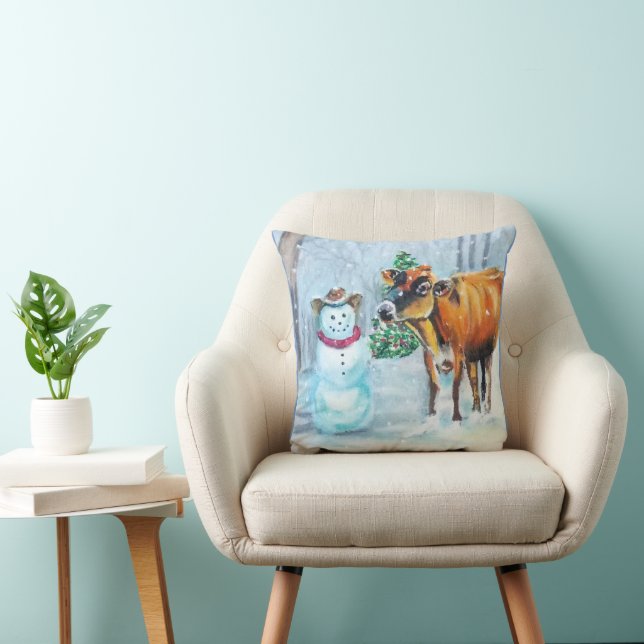 Rustiek Cowboy Snowman Sierkussen (Stoel)