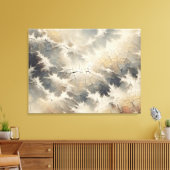 Rustiek Crackle Abstract Canvas Afdruk (Insitu (Woonkamer))