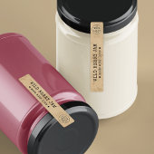 Rustiek  Custom Logo Food Jar Lid Seal Label