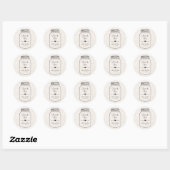 Rustiek, Dank u Stickers met Mason Jar (Vel)
