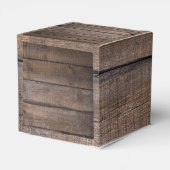 Rustiek de nacht voor repetitie diner bruiloft bedankdoosjes (Achterkant)