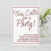 Rustiek Dit vraagt om een feestgrappig Vrijgezelle Kaart (Staand voorkant)