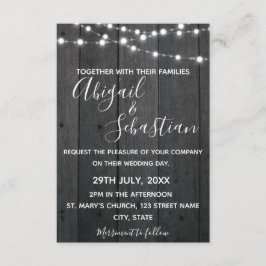 Rustiek donker hout, met strijklichten. kaart