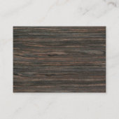 Rustiek Donker Hout & Zonnebloem Trouwplaats/Zitpl Plaatskaartje (Achterkant)