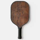 Rustiek donker walnoot hout pickleball paddle (Achterkant)