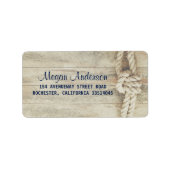 Rustiek Driftwood Rustiek Strand Nautisch Etiket (Voorkant)