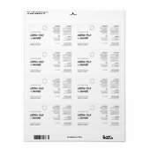 Rustiek Eenvoudig Zwart Wit 2OZ Druppelflesetiket Etiket (Full Sheet)