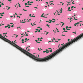 Rustiek Elegant Bloemenpatroon Bureaumat (Hoek)