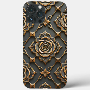 Rustiek Elegant Metallic Roos iPhone 13 Pro Max Hoesje