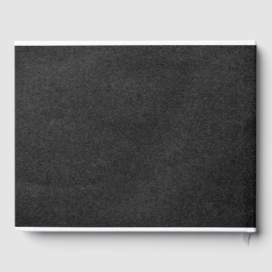 Rustiek Elegant Swirly Script Familienaam Trouwen Gastenboek (Achterkant)