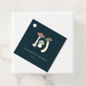 Rustiek Elegant Woodland Wild Champignons Bruiloft Bedankjes Labels (In situ)