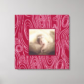 Rustiek Elke kleur  Modern Wood Grain Art Canvas Afdruk (Voorkant)