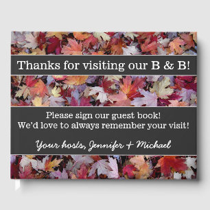 Rustiek en basic B&B gastenboek