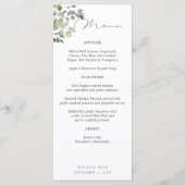 Rustiek eucalyptus lang menu (Voorkant)