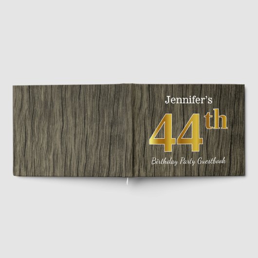 Rustiek, Faux Gold 44e verjaardagsfeestje; aangepa Gastenboek (Volledig)