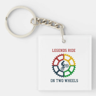 Rustiek fietsen sleutelhanger