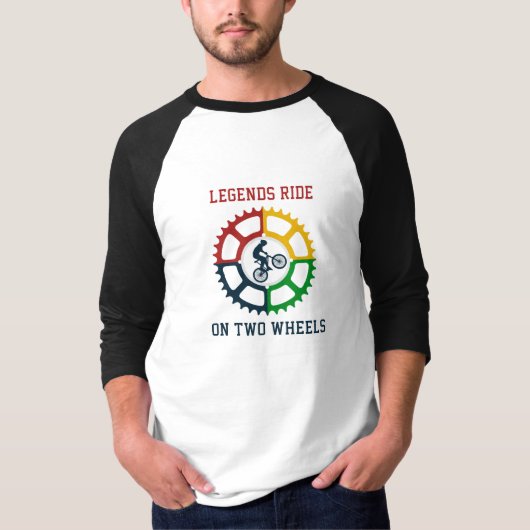 Rustiek fietsen t-shirt (Voorkant)