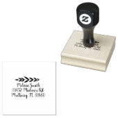 Rustiek filiaal retouradres rubberstempel (Gestempeld)