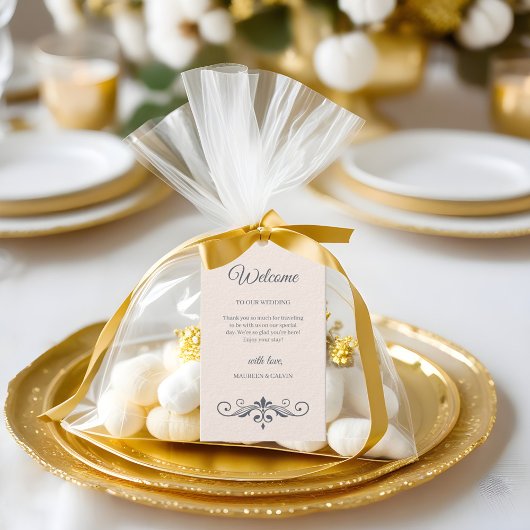 Rustiek filigraan, cadeau Label Cadeaulabel