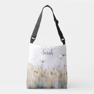 Rustiek Gebied van Wildbloemen Monogram Crossbody Tas