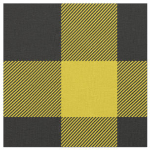 Rustiek geel en zwart Buffalo Plaid Stof