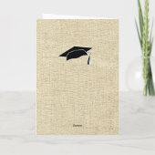 Rustiek Gefeliciteerd Foto Afstuderen Kaart (Achterkant)