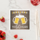 Rustiek gejuich en bier tot 60 jaar servetten (Insitu)