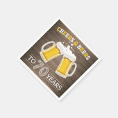 Rustiek gejuich en bier tot 70 jaar servetten (Hoek)