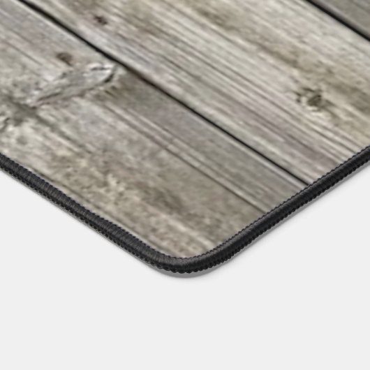 Rustiek Gereedschap Man op Wood Grain Design Desk  Bureaumat (Hoek)